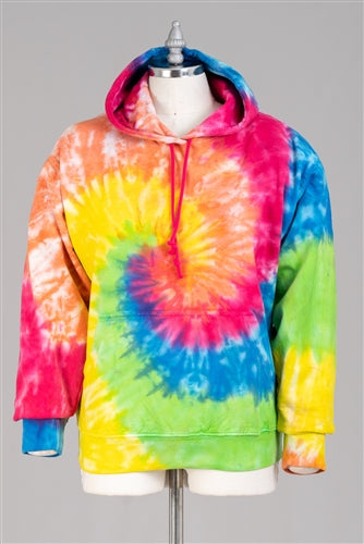 River Beach Tie Dye Hooded Sweatshirt Top